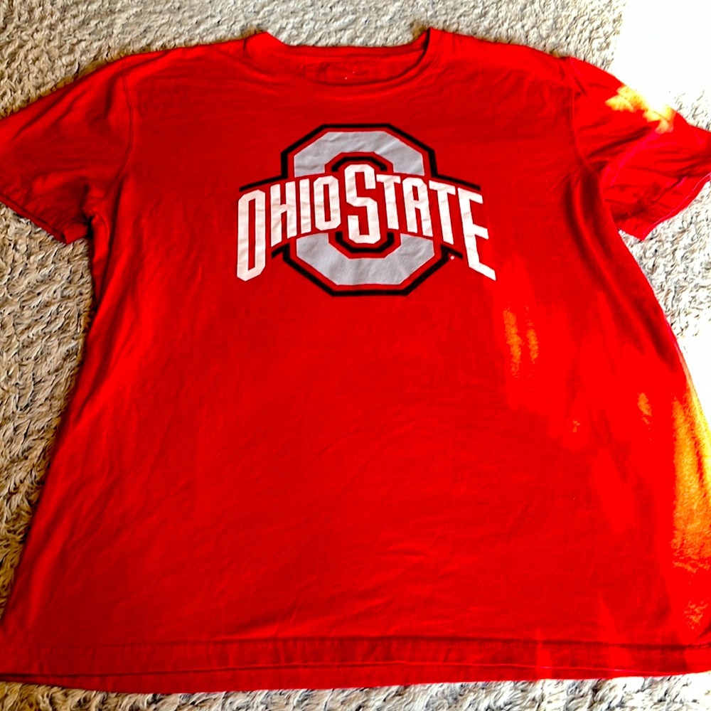 Mens red ohio state tshirt